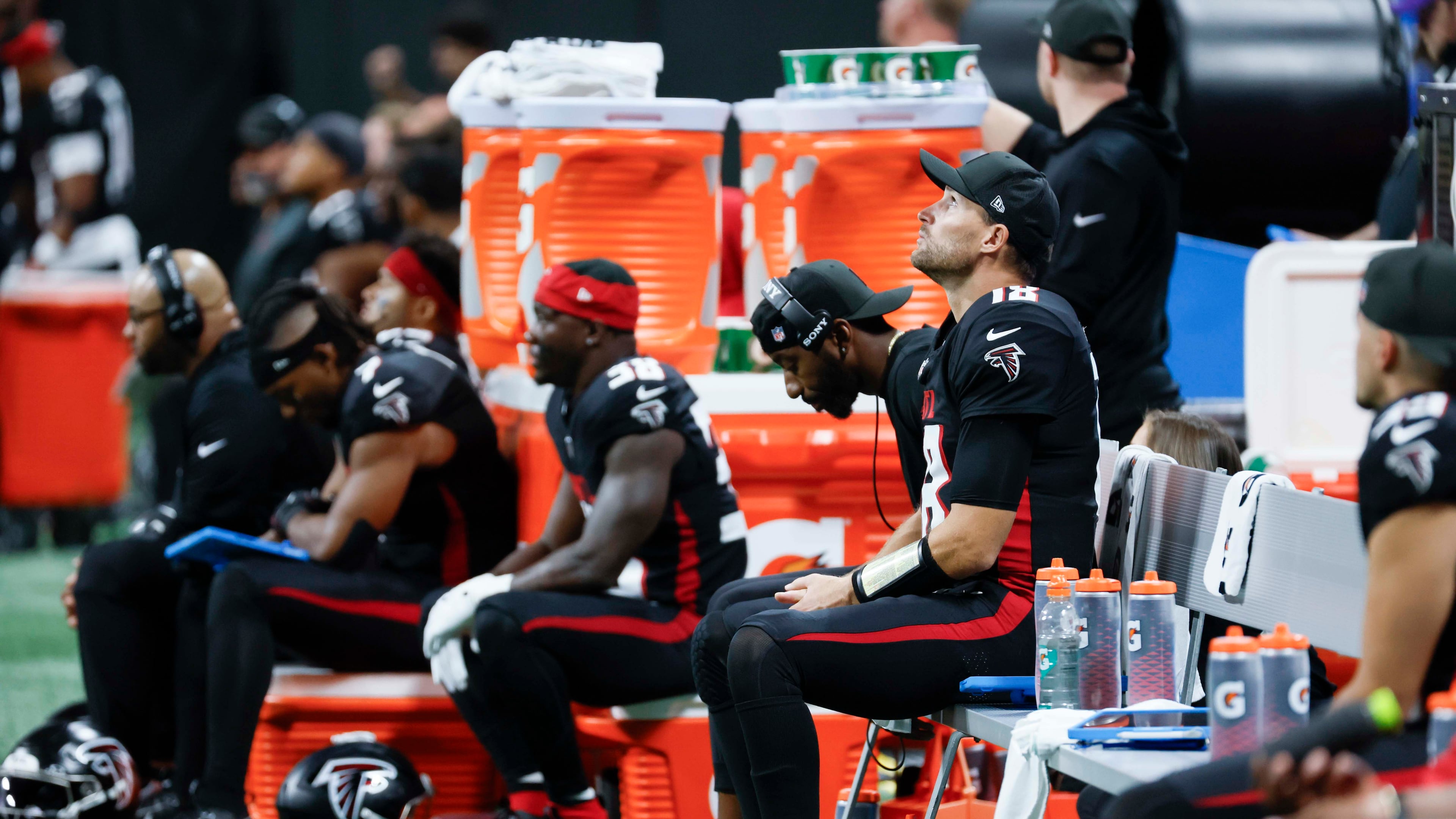 Atlanta Falcons quarterback Kirk Cousins started in place of injured Michael Penix Jr., but that wasn't enough of an excuse for a 34-10 drubbing at the hands of the Dolphins, who entered Sunday's contest with one win. (Miguel Martinez/AJC)