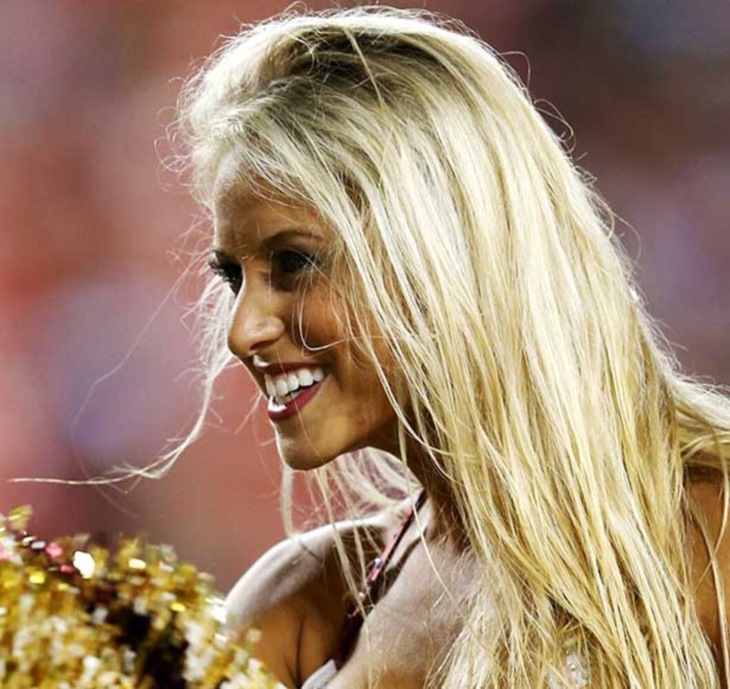 NFL cheerleaders in the preseason