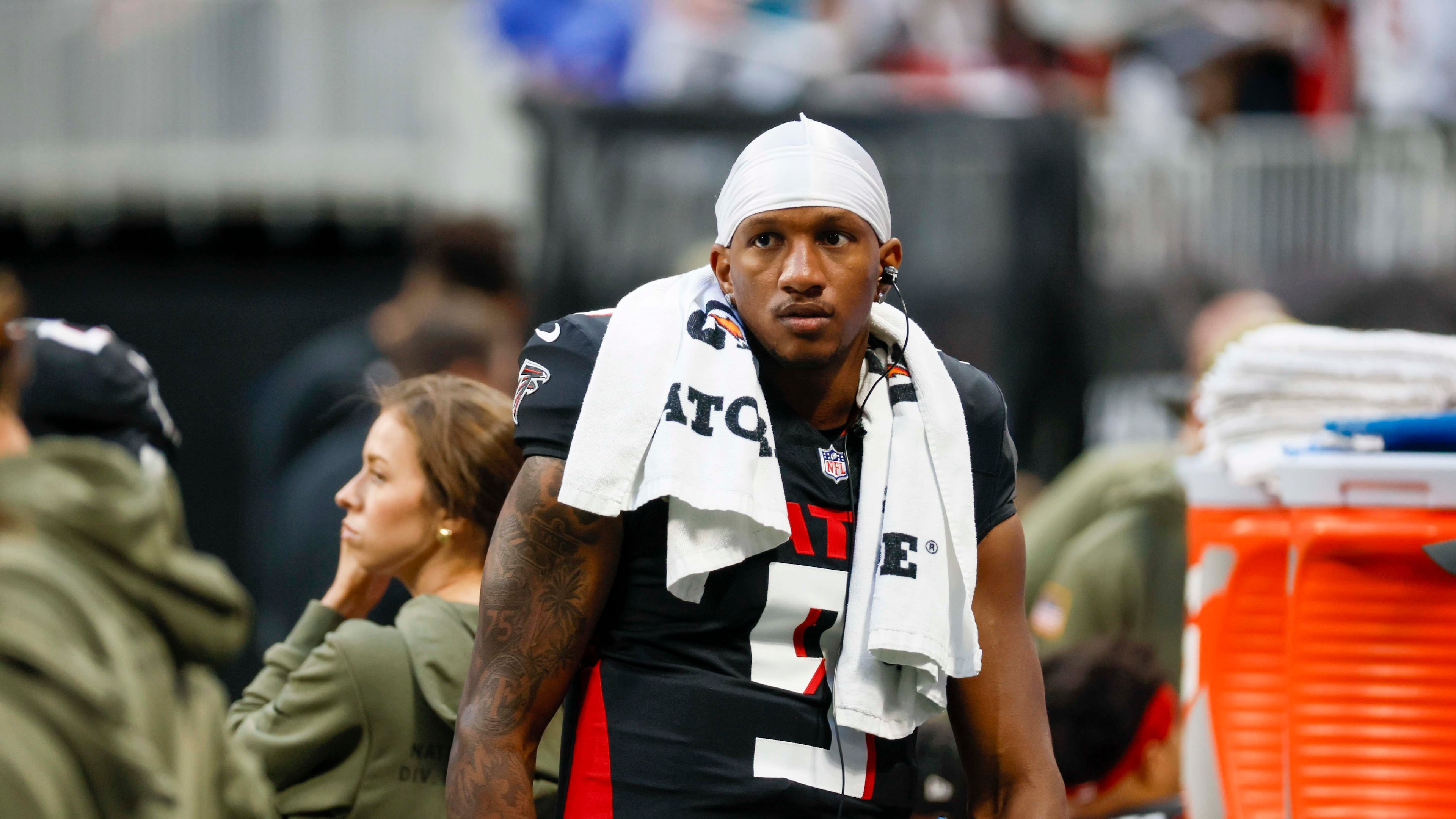 If Falcons quarterback Michael Penix Jr. can complete his rehab in nine months, he could return in time to start the 2026 regular season. If it takes longer, he could miss the first month of the season — or more. (Miguel Martinez/AJC)