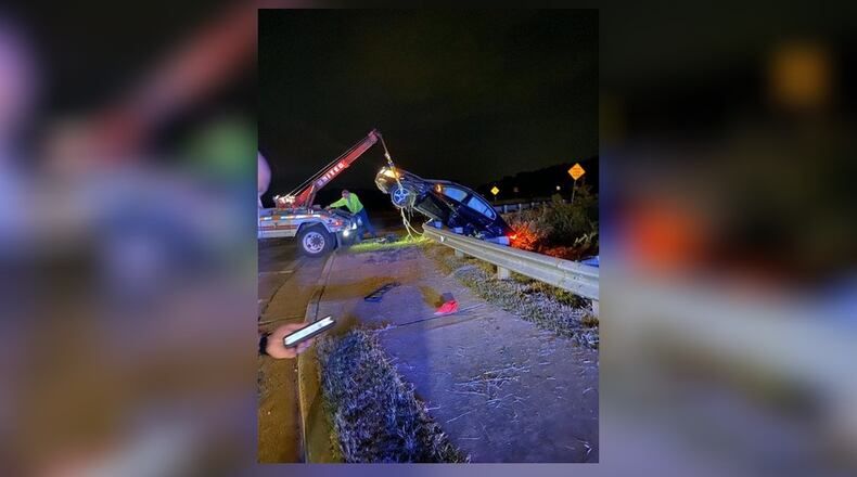 A man suspected of driving more than 130 mph while intoxicated is recovering following a high-speed crash on Ga. 400, authorities said.