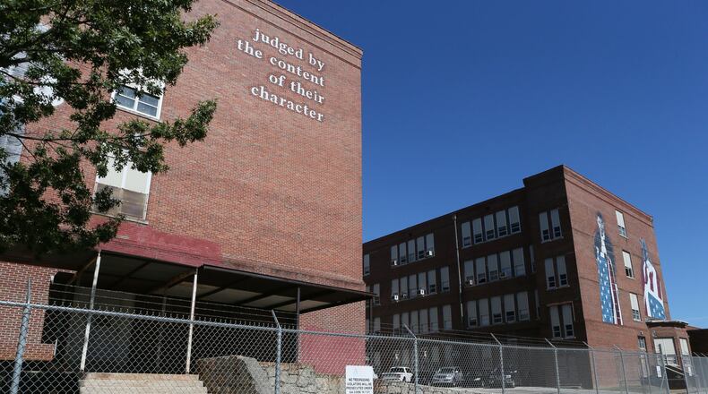 Renovation of the David T. Howard Building, shown here in 2015, is ongoing.  BOB ANDRES / BANDRES@AJC.COM