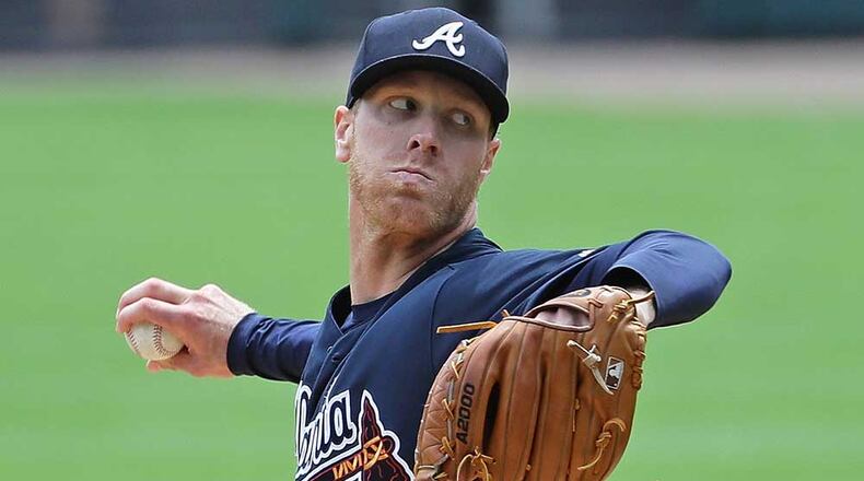 Mike Foltynewicz pitched seven scoreless innings in Sunday's win over the Chicago White Sox.