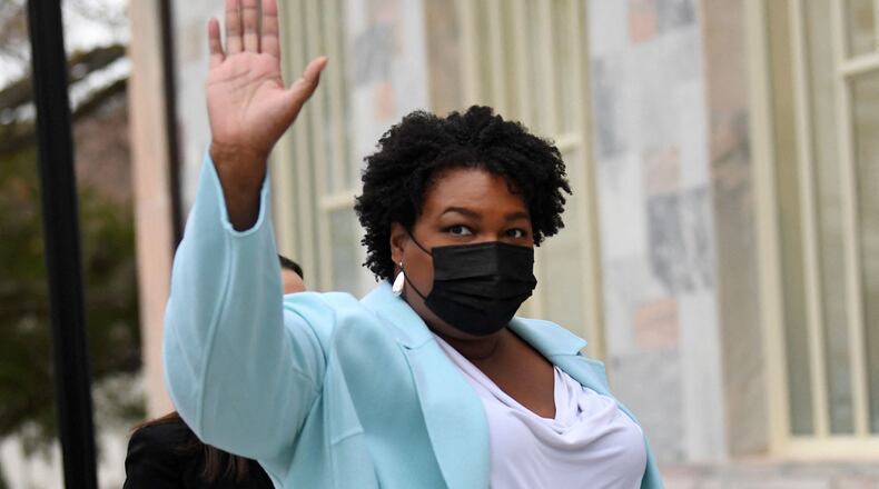 Democrat Stacey Abrams kicked off a national tour Monday in San Antonio. No stops are planned yet in Georgia. (ERIC BARADAT/AFP via Getty Images/TNS)