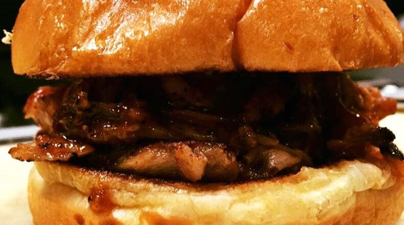 The smoked pulled pork sandwich is a new addition to the Pallookaville menu. / Photo from the Pallookaville Facebook page