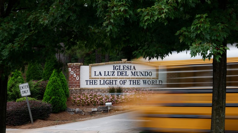 Entrance to La Luz del Mundo's Marietta church. (Miguel Martinez/Atlanta Journal-Constitution/TNS)