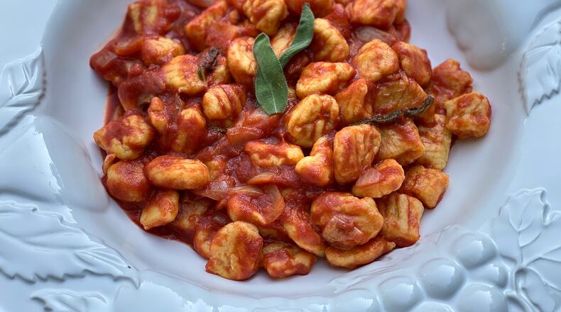 Butternut Squash Gnocchi (Italian dumplings) are light, tasty, and full of vitamin A. (Kellie Hynes for The Atlanta Journal-Constitution)