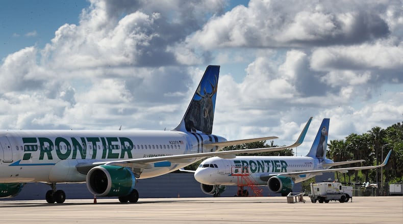 A Frontier Airlines flight had to make an emergency landing in Atlanta after a man was found with a box cutter, the airline confirmed.