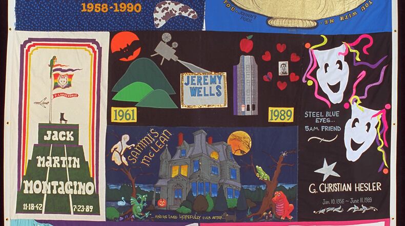 In November of 1985, longtime San Francisco gay rights activist Cleve Jones came up with an idea that became the AIDS Memorial Quilt. Cleve created the first panel for the quilt in memory of his friend Marvin Feldman. Jones, Mike Smith, Gert McMullin and several others organized the NAMES Project Foundation in 1987, which supported the now-iconic quilt project. These are a few panels from the quilt. CONTRIBUTED