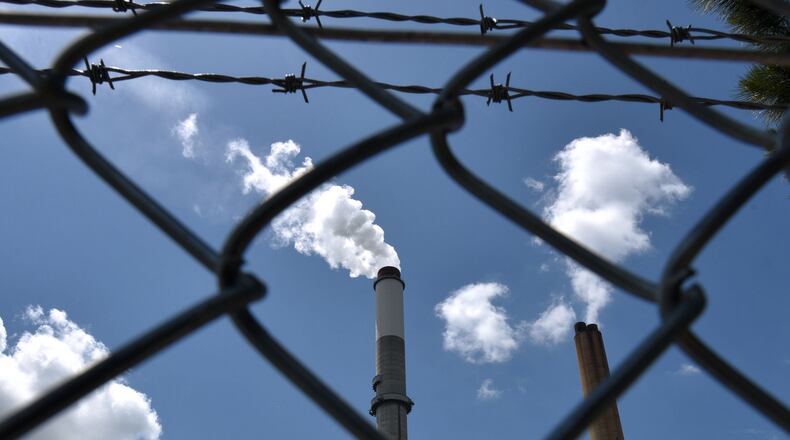 Georgia Power is cutting 80 jobs at Plant Hammond, an older coal-fired plant near Rome where it is scaling back investments and operations. HYOSUB SHIN / HSHIN@AJC.COM