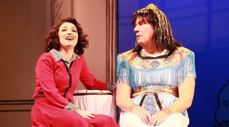 Georgia Ensemble’s comedy “Leading Ladies” features Caroline Ficken (left) and Robin Bloodworth. CONTRIBUTED BY DAN CARMODY