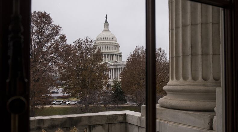 The U.S. Capitol building. (Photo by Zach Gibson/Getty Images)