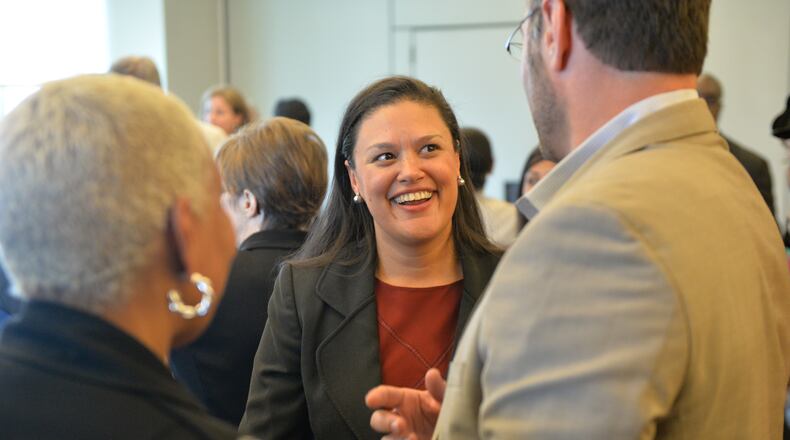 The next leader of Atlanta Public Schools, Meria Carstarphen spoke Tuesday to the Atlanta Press Club.