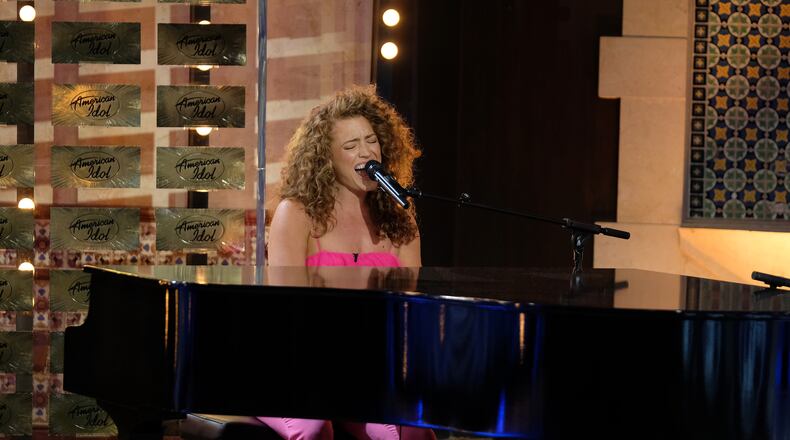 Madison Watkins performs an original tune about her dad during the fifth and final season 19 "American Idol" audition episode. (ABC/John Fleenor)