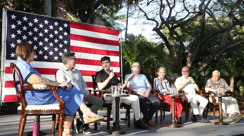 The descendants of United States presidents discuss their ancestors during a convention of the Society of Presidential Descendants in Key West, Florida. Submitted photo.