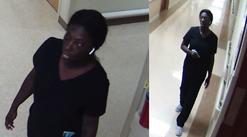 This woman is accused of stealing credit cards from Cartersville Medical Center.