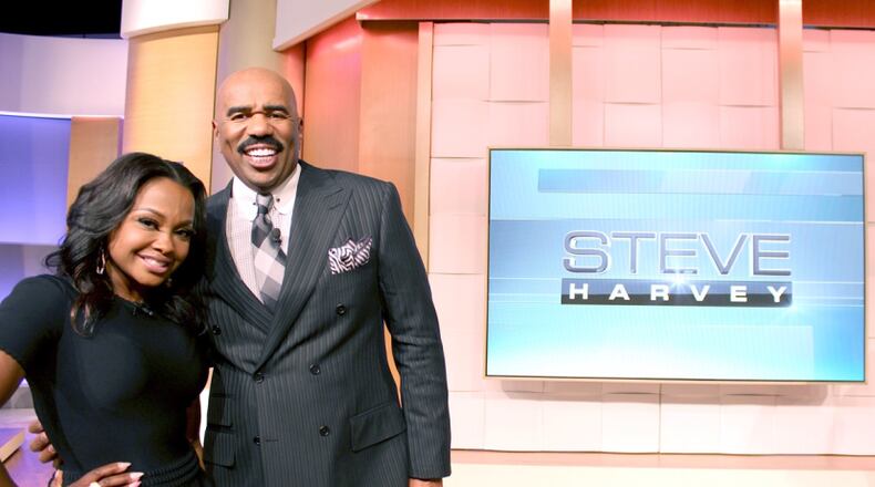 Phaedra Parks recently taped an interview with Steve Harvey for his show, seen locally on Fox 5 at 3 p.m. CREDIT: Steve Harvey