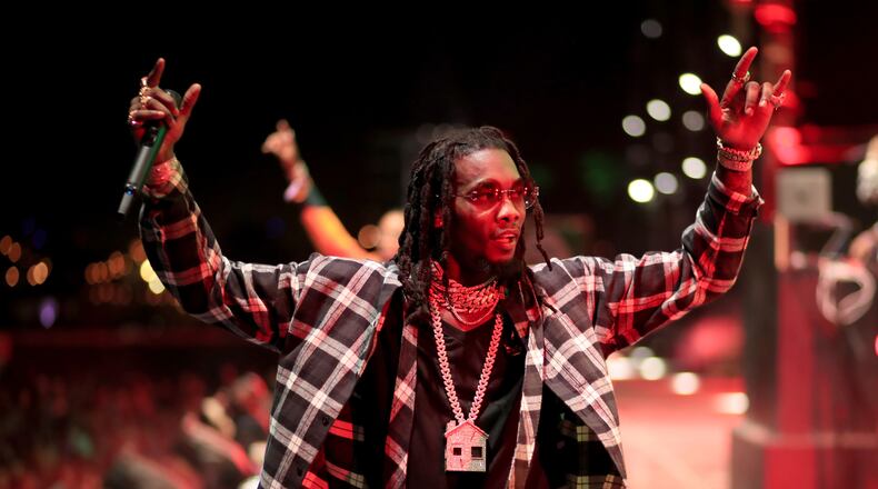 Offset of Migos performs onstage during Coachella in April.