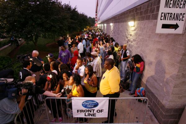 About 9,000 people pre-registered for 'American Idol' auditions at the Georgia Dome in 2009. (AJC FILE)