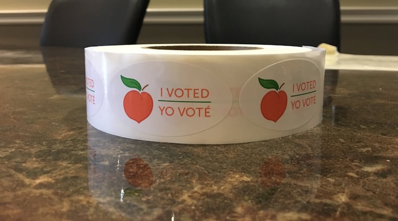 Gwinnett County voting stickers