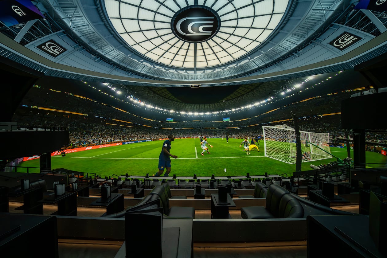 Cosm, an immersive entertainment company, will showcase World Cup matches at its new Atlanta location during the summer of 2026. (Courtesy of Cosm)