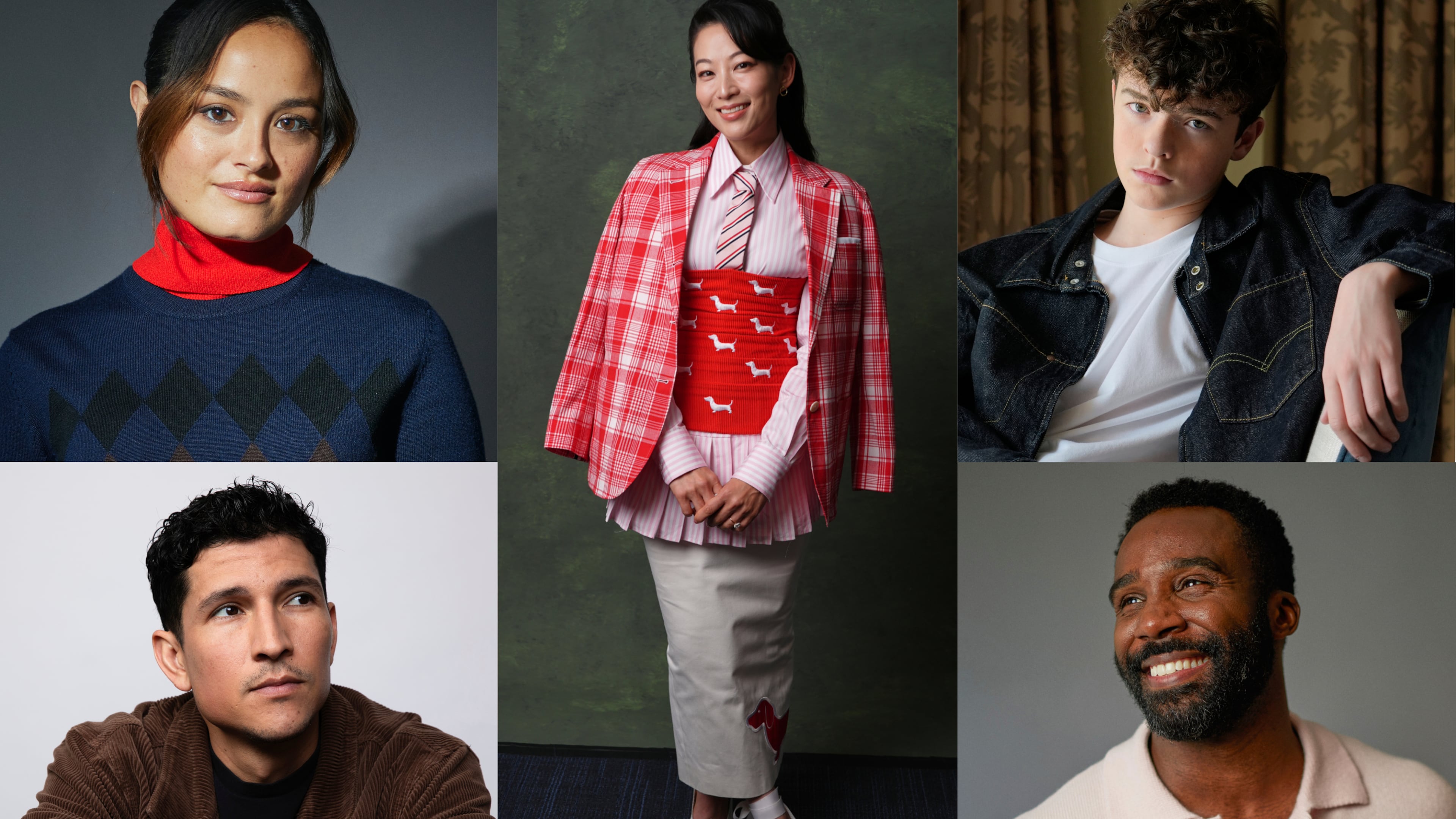 This combination of photos shows, clockwise from top left, Chase Sui Wonders, Arden Cho, Owen Cooper, Trammell Tillman and Danny Ramirez. (AP Photo)