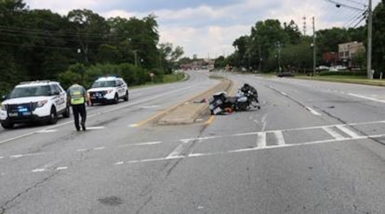 A Grayson man who was thrown from his motorcycle during a Fourth of July crash died from his injuries Sunday, police said.