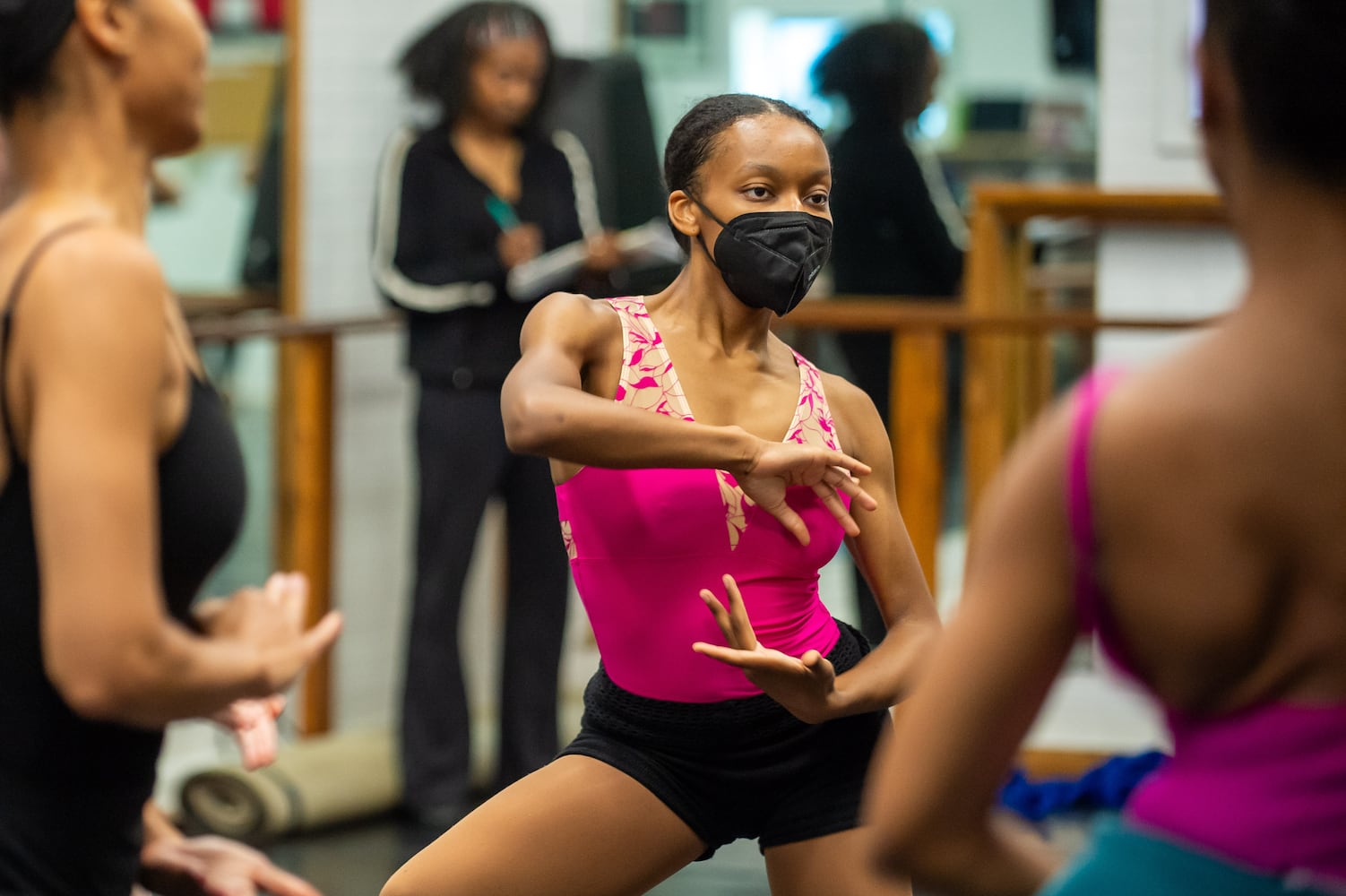 Ballethnic Dance Company rehearses for Alliance Theatre performance