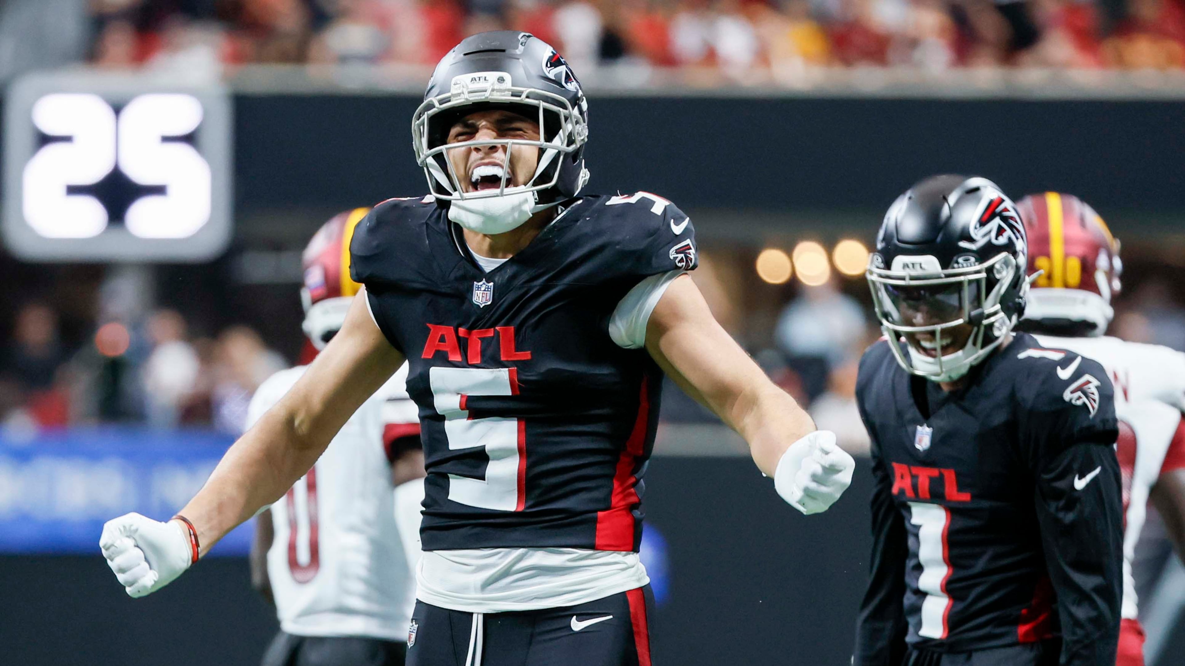 The Falcons' offense was practically non-existent in a 30-0 loss to the Panthers last week, but it hummed in a 34-27 win over the Commanders behind improved play from QB Michael Penix Jr. and WR Drake London.
(Miguel Martinez/AJC)