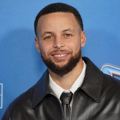 Stephen Curry arrives at the premiere of "GOAT" on Friday, Feb. 6, 2026, at AMC Century City 15 in Los Angeles. (Photo by Jordan Strauss/Invision/AP)
