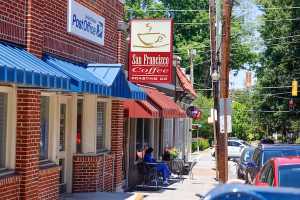 The acquisition also includes property at North Highland and Amsterdam avenues, home to tenants such as San Francisco Coffee Roasting Co. (Arvin Temkar/AJC)