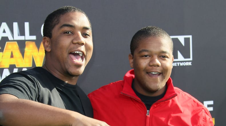 SANTA MONICA, CA - FEBRUARY 18: Actors/brothers Christopher Massey (L) and Kyle Massey attend the 2nd Annual Cartoon Network Hall of Game Awards at Barker Hangar on February 18, 2012 in Santa Monica, California. (Photo by David Livingston/Getty Images)