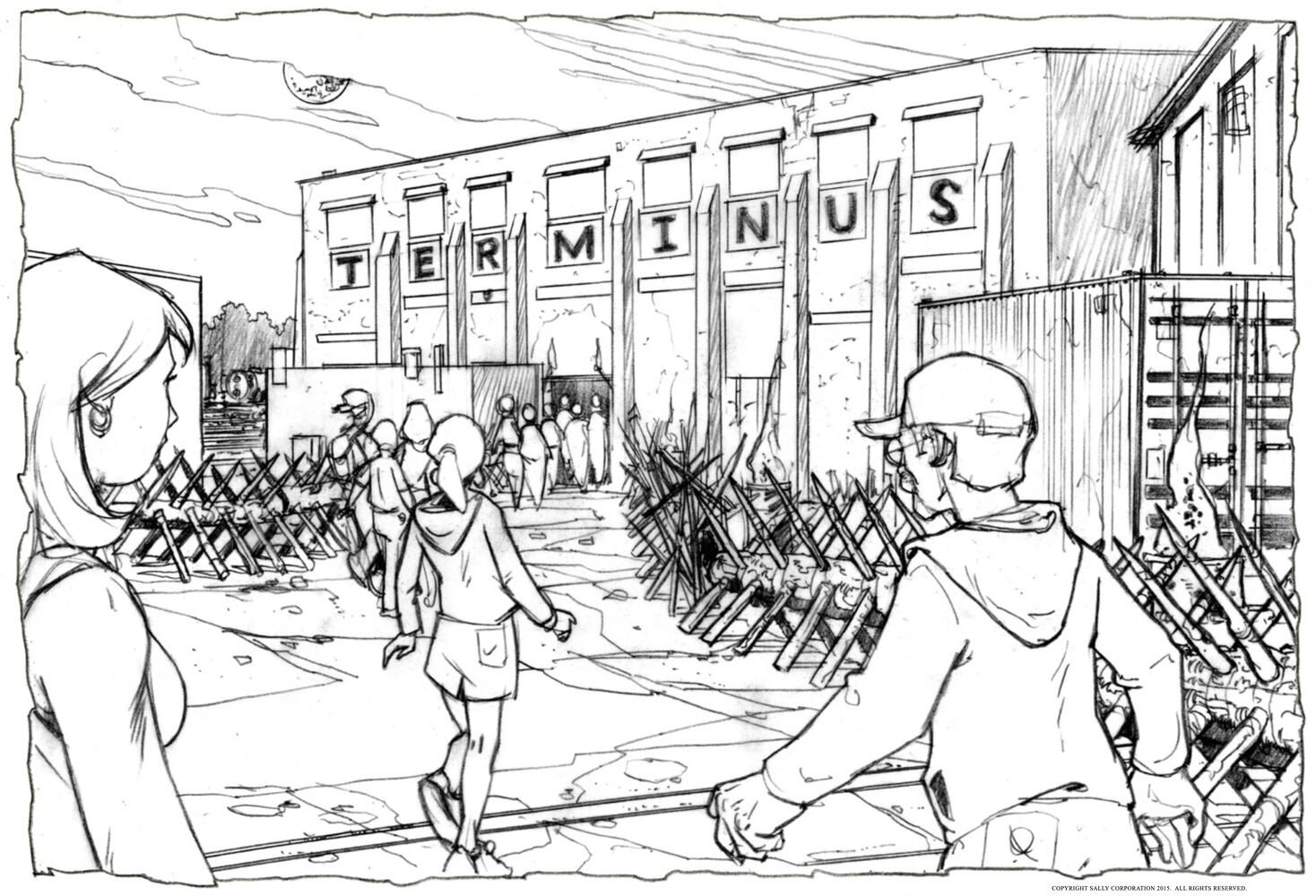 'The Walking Dead: Battle of Survival' illustrations