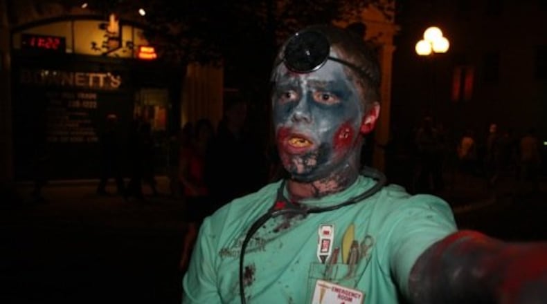 Zombies prowled the streets of the Oregon District Friday, June 5, 2009, then partied at Club Vex. Did you walk with the zombies?