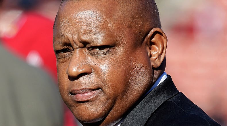 Arizona Cardinals general manager Rod Graves is shown before an NFL football game against the San Francisco 49ers in 2012 San Francisco. In an effort to increase opportunities for minority candidates for NFL jobs covered by the Rooney Rule, it has been suggested to push back hirings until after the Super Bowl each year. Graves is the Fritz Pollard Alliance's executive director. The FPA's mission is championing diversity in the NFL through education and providing its membership with resources to help them succeed at every level of the game. (Tony Avelar/AP)