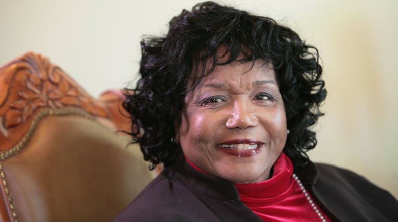 Melba Beals on Tuesday, May 9, 2017 in San Rafael, Ca. She is a member of the Little Rock Nine, a group of students that integrated Central High School in Little Rock Arkansas in 1957. She is the author of several books of the Civil Rights movement. (Photo/©Frankie Frost)