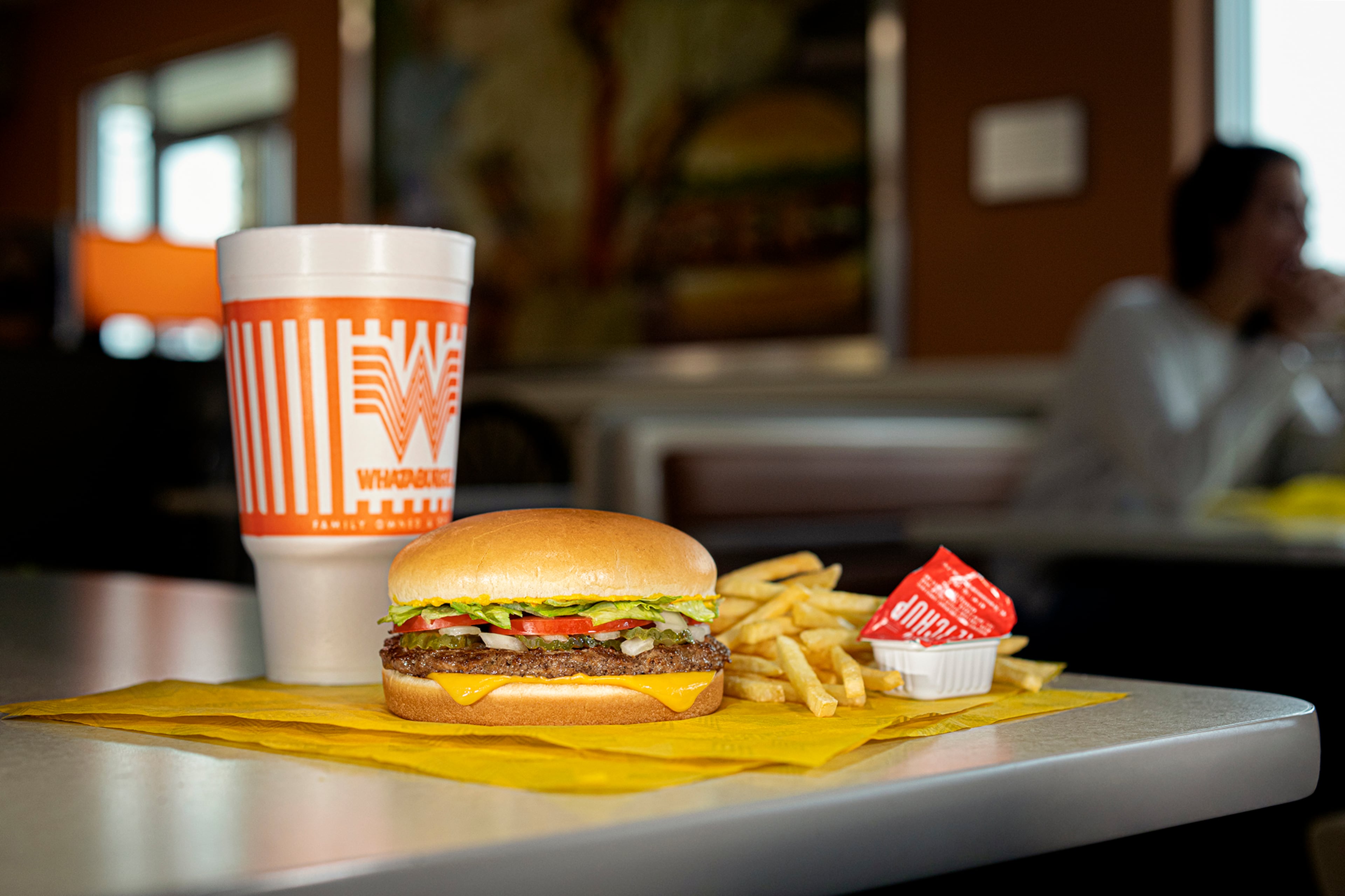 The classic Whataburger meal with crispy fries and a drink. 
(Courtesy of Whataburger)
