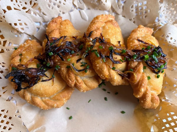 Chef Basia Piechoczek serves craveable pierogi at her pop-up Beksa Lala. (Danielle Meinert for the AJC)