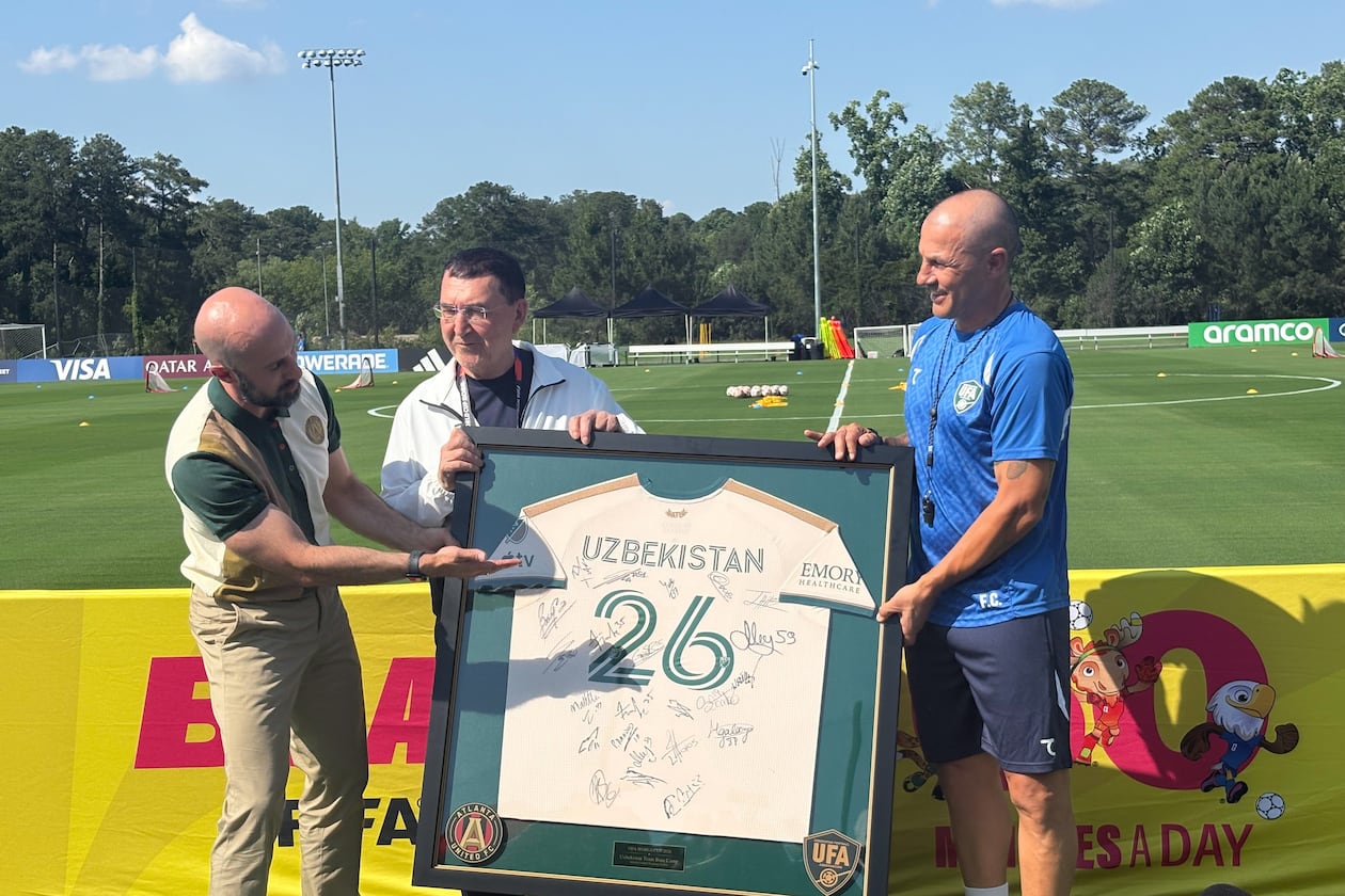 Atlanta United welcomed the Uzbekistan national team on Wednesday afternoon. (Amna Subhan/AJC)