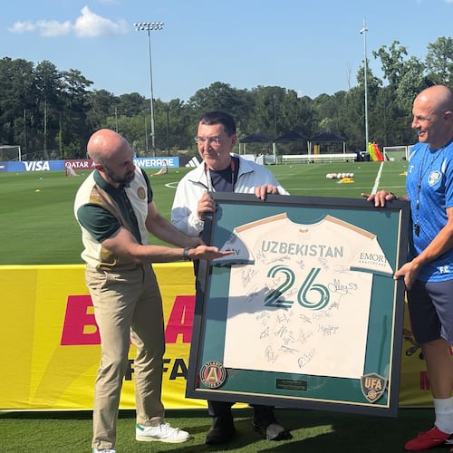 Atlanta United welcomed the Uzbekistan national team on Wednesday afternoon. (Amna Subhan/AJC)