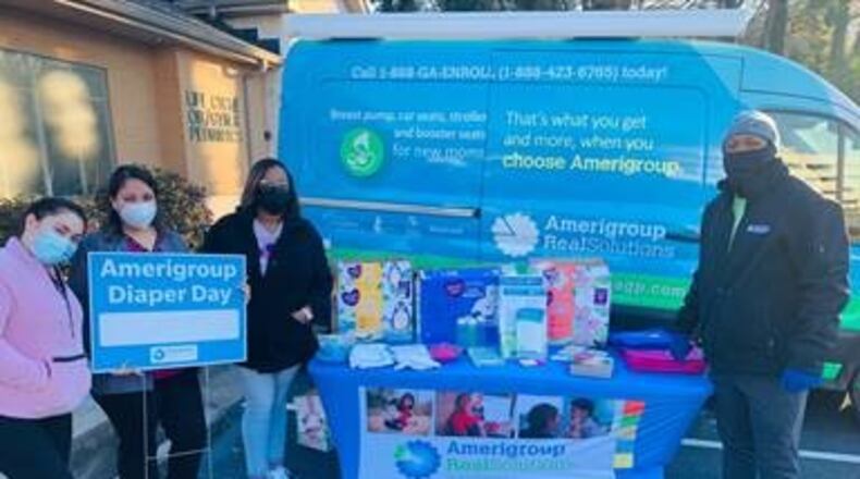 The Amerigroup-sponsored Diaper Days, a series of events across the state that provided new and expecting parents with diapers, wipes and other baby supplies. (Courtesy photo)