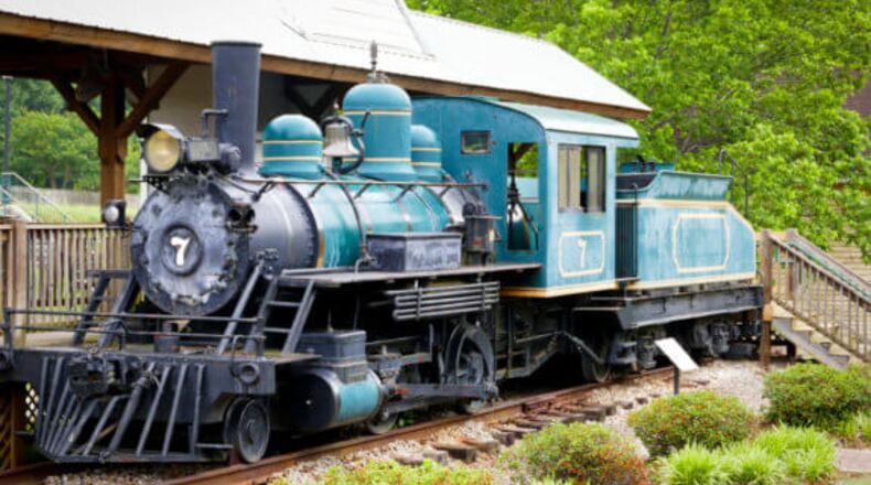 The train at Heritage Park.
