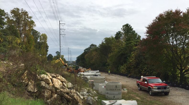 Northeast Trail construction of the Atlanta Beltline is underway south of I-85 and along Ansley Golf Course. Theproject is scheduled to take twelve months to complete. CONTRIBUTED