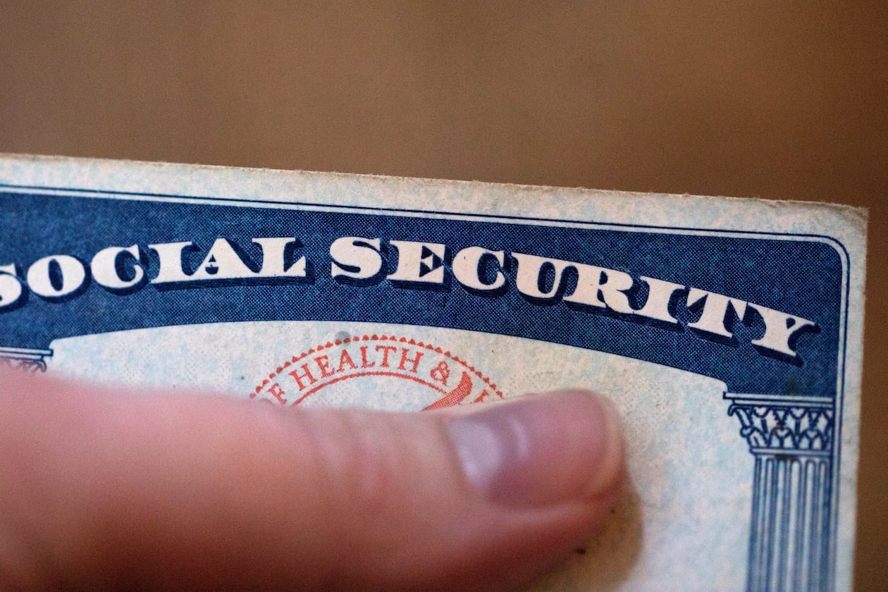 A Social Security card is shown in Tigard, Ore., Oct. 12, 2021. (AP Photo/Jenny Kane, FIle)