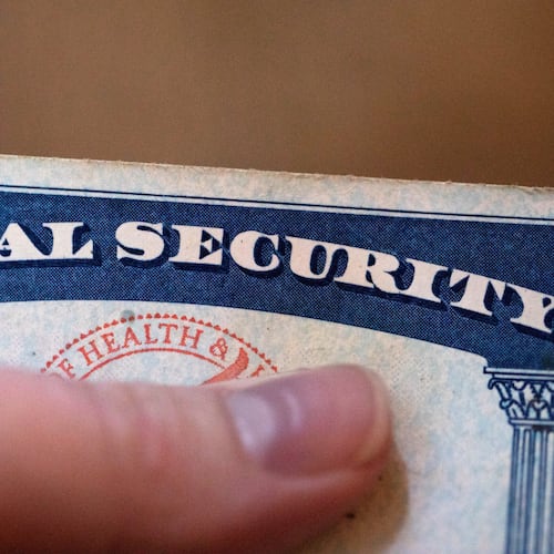 A Social Security card is shown in Tigard, Ore., Oct. 12, 2021. (AP Photo/Jenny Kane, FIle)