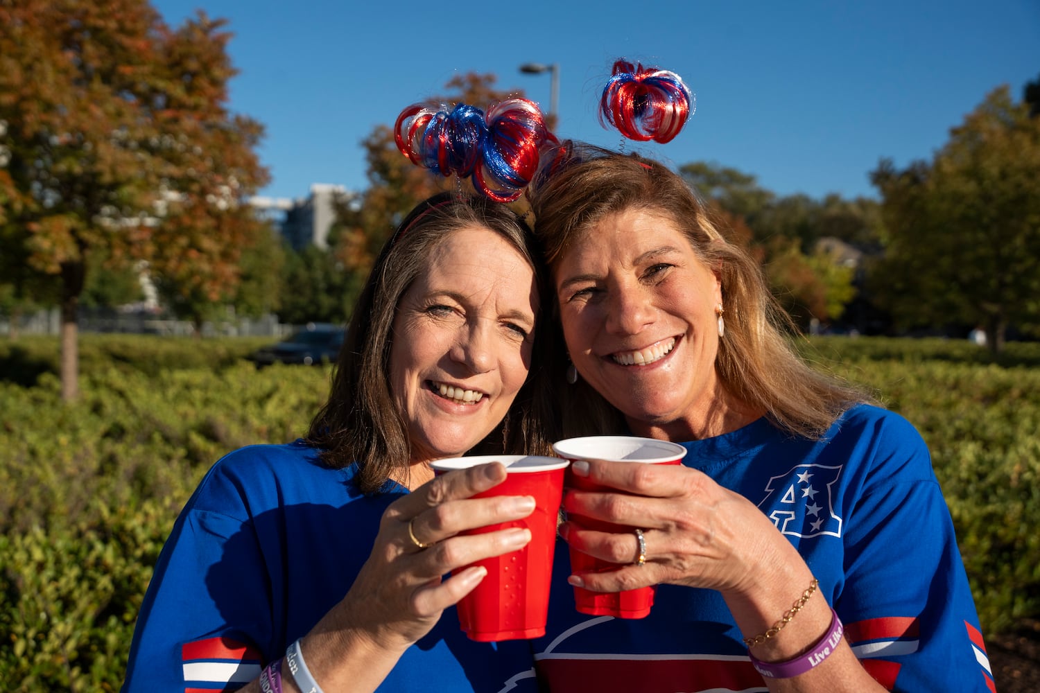 Photos of Bills fans tailgating before Falcons game 10/13/25