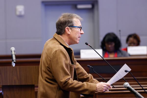 Fulton County Republican Party Vice Chair Kevin Muldowney said Thursday the county is spending a “huge amount of money” to keep the 2020 election a secret.“ (Arvin Temkar/AJC)