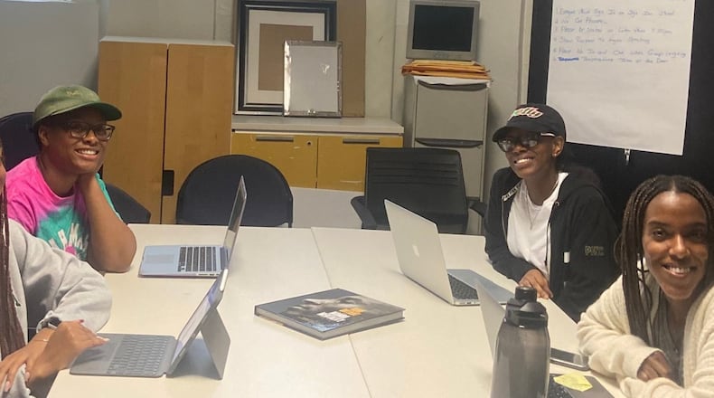 Spring interns at Nicholas House helped the nonprofit in a variety of ways to assist families experiencing homelessness. (Courtesy of Nicholas House)