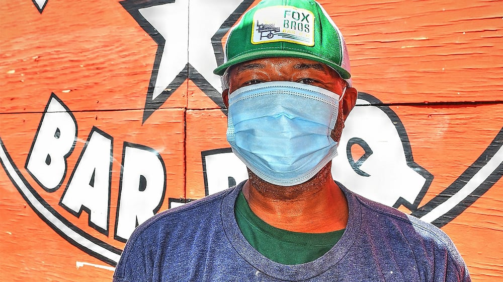 Marcus Thomas, dishwasher at Fox Bros. BBQ on Dekalb Avenue / (Chris Hunt for The Atlanta Journal-Constitution)