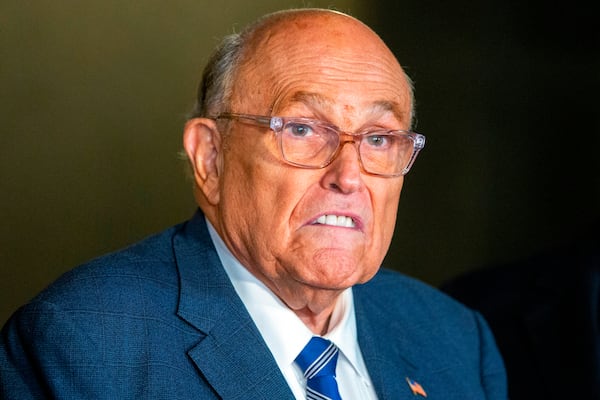 Former New York City Mayor Rudy Giuliani (Ted Shaffrey/AP 2025)