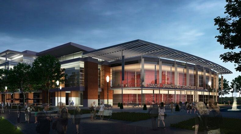 The new Performing Arts Center at City Springs, Sandy Springs, may host performances of the Atlanta Ballet and Atlanta Opera in the spring of 2019, city officials announced. CITY OF SANDY SPRINGS